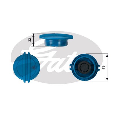 Слика на капачка за сад за разладна течност GATES RC228 за Skoda Superb (3T4) 1.8 TSI 4x4 - 160 коњи бензин