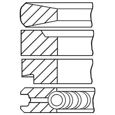 Слика на Карики GOETZE 08-100100-00 за камион Ford 6000 Serie 6410 - 80 коњи дизел