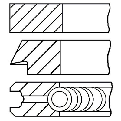 Слика на Карики GOETZE 08-110900-00 за Alfa Romeo 155 (167) Sedan 2.0 T.S. 16V (167.A2G) - 150 коњи бензин