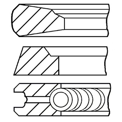 Слика на Карики GOETZE 08-112100-00 за камион Scania 4 Series 124 C/470 - 469 коњи дизел