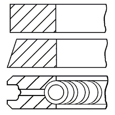 Слика на Карики GOETZE 08-116107-00 за VW Jetta 4 Estate (1J6) 1.6 16V - 105 коњи бензин