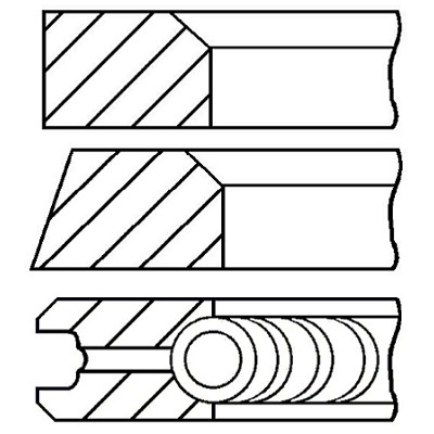 Слика на Карики GOETZE 08-117900-00 за Mercedes Sprinter 2-t Platform (901,902) 208 CDI - 82 коњи дизел