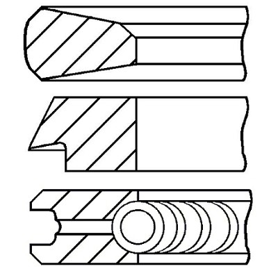 Слика на Карики GOETZE 08-119800-00 за MG ZR 2.0 TD - 100 коњи дизел