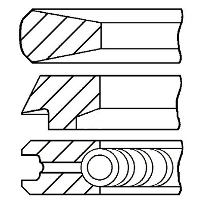 Слика на Карики GOETZE 08-121900-00 за камион Iveco Eurostar LD 440 E 39 TX, LD 440 E 39 TX/P - 390 коњи дизел