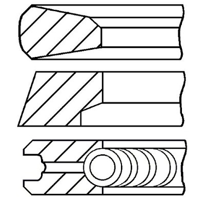 Слика на Карики GOETZE 08-123200-00 за камион Volvo 9700 - 340 коњи дизел