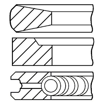 Слика на Карики GOETZE 08-131500-10 за камион Renault G 210.16 - 208 коњи дизел