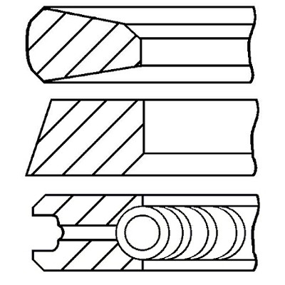 Слика на Карики GOETZE 08-136800-00 за камион Volvo FL 10/360 - 360 коњи дизел