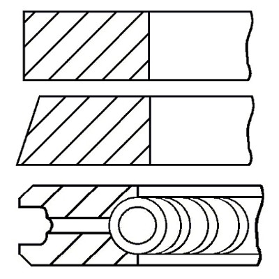 Слика на Карики GOETZE 08-138400-00 за Fiat Punto 176 75 1.2 - 73 коњи бензин