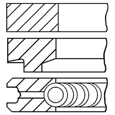 Слика на Карики GOETZE 08-146100-00 за Fiat Stilo Multi Wagon 192 1.9 D Multijet - 150 коњи дизел