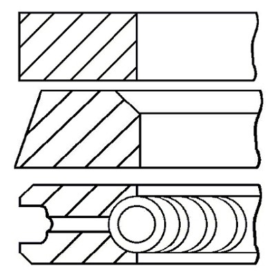 Слика на Карики GOETZE 08-183300-00 за Mercedes E-class (w124) 300 Turbo-D (124.133) - 147 коњи дизел