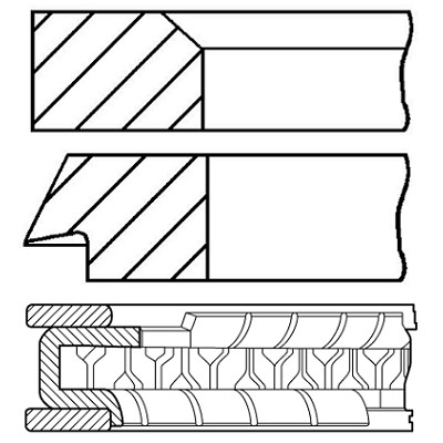 Слика на Карики GOETZE 08-208807-00 за Ford Escort 4 Break (AWF, AVF) 1.3 - 60 коњи бензин