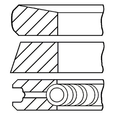 Слика на Карики GOETZE 08-373807-00 за Toyota HiAce 4 Wagon 2.4 TD (LXH12_, LXH22_) - 90 коњи дизел