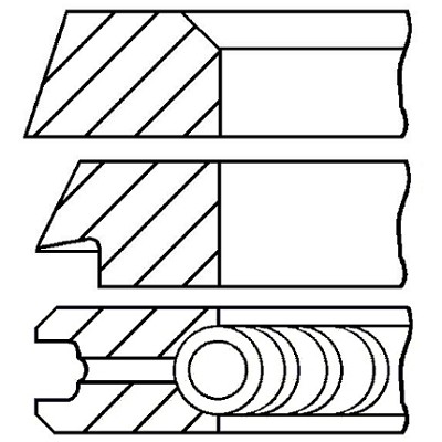 Слика на Карики GOETZE 08-399100-00 за VW Transporter T3 Platform 1.9 - 78 коњи бензин