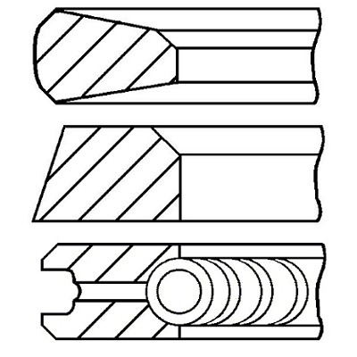 Слика на Карики GOETZE 08-784811-00 за Ford Transit BUS (E) 1991 2.5 TD (EBS, EBL, ECL, EDS, EDL, ESS, EUS) - 85 коњи дизел