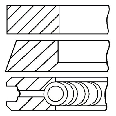 Слика на Карики GOETZE 08-990100-00 за Audi 100 Sedan (4A, C4) 2.4 D - 82 коњи дизел