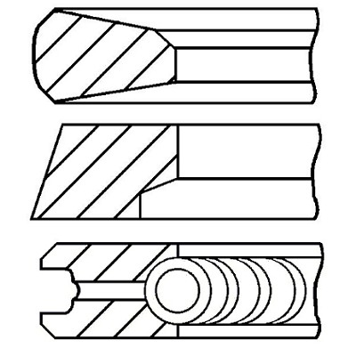 Слика на Карики GOETZE LKZ-Ring® 08-136000-00 за камион Mercedes Actros 1996 2640, 2640 L - 394 коњи дизел