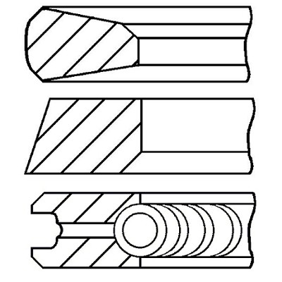 Слика на Карики GOETZE LKZ-Ring® 08-427400-00 за Mercedes Sprinter 3-t Platform (906) 218 CDI (906.111, 906.113, 906.211, 906.213) - 184 коњи дизел