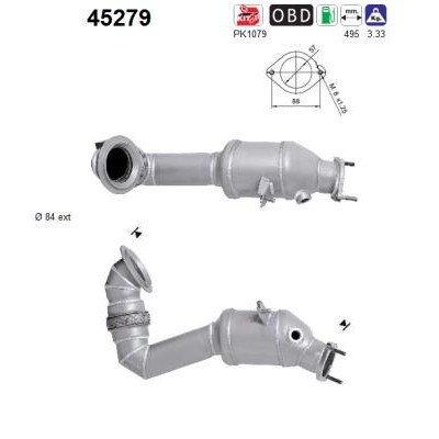 Слика на катализатор AS 45279 за BMW 3 Coupe E92 335 i - 306 коњи бензин