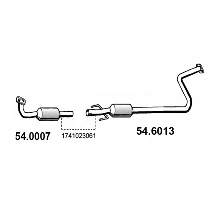 Слика на катализатор ASSO 54.0007 за Toyota Echo (P1) 1.0 16V (SCP10_) - 68 коњи бензин