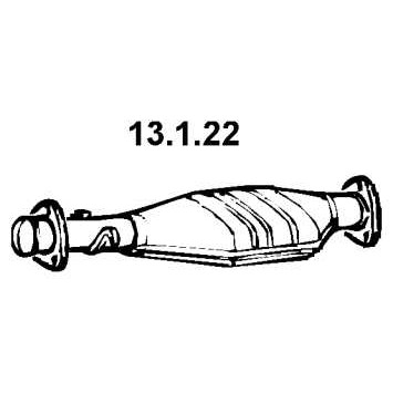 Слика на катализатор EBERSPACHER 13.1.22 за Peugeot Boxer Platform (ZCT) 2.5 D 4x4 - 86 коњи дизел