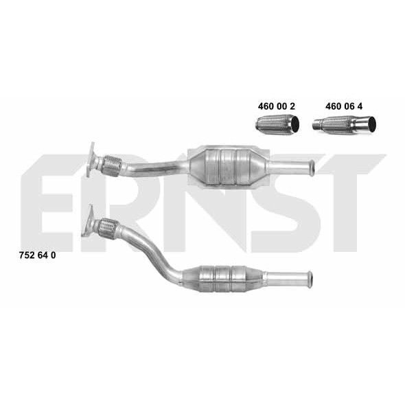 Слика на катализатор ERNST Set 752640 за Renault Megane 1 (BA0-1) 1.9 dTi (BA1U) - 80 коњи дизел