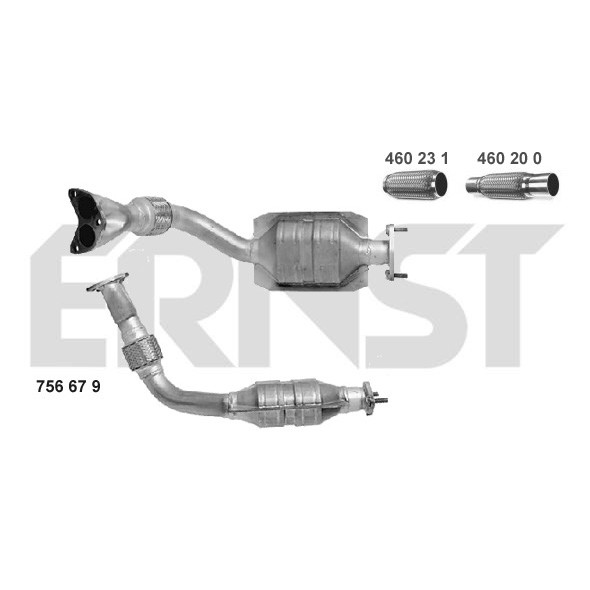 Слика на катализатор ERNST Set 756679 за Ford Escort 5 Estate (gal,avl) 1.8 D - 60 коњи дизел