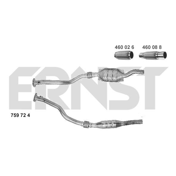 Слика на катализатор ERNST Set 759724 за Audi A6 Sedan (4B, C5) 2.8 quattro - 193 коњи бензин