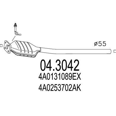 Слика на Катализатор MTS 04.3042