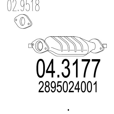 Слика на Катализатор MTS 04.3177