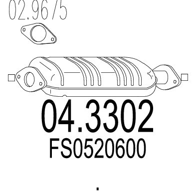 Слика на Катализатор MTS 04.3302