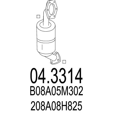 Слика на Катализатор MTS 04.3314