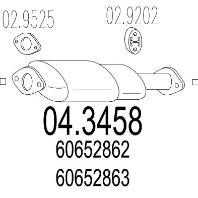 Слика на Катализатор MTS 04.3458