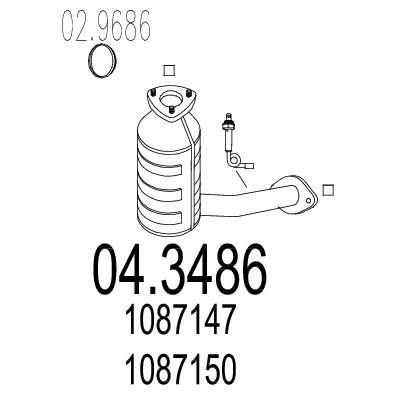 Слика на Катализатор MTS 04.3486