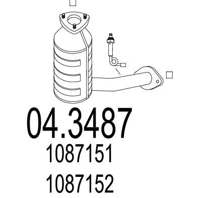 Слика на Катализатор MTS 04.3487