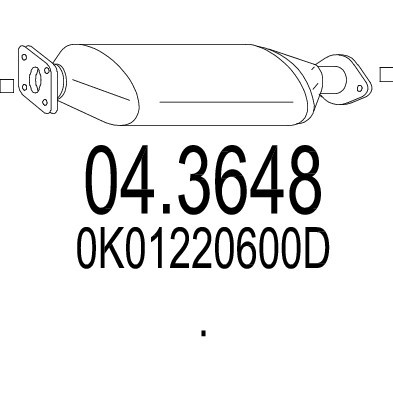 Слика на Катализатор MTS 04.3648