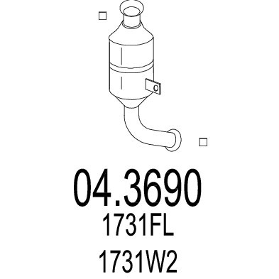 Слика на Катализатор MTS 04.3690