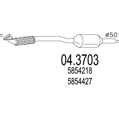 Слика на Катализатор MTS 04.3703