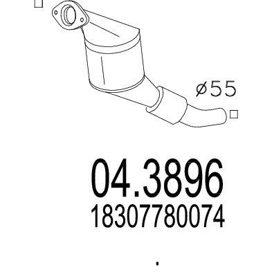 Слика на катализатор MTS 04.3896 за BMW 3 Touring E46 330 d - 184 коњи дизел