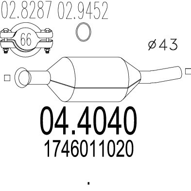Слика на Катализатор MTS 04.4040