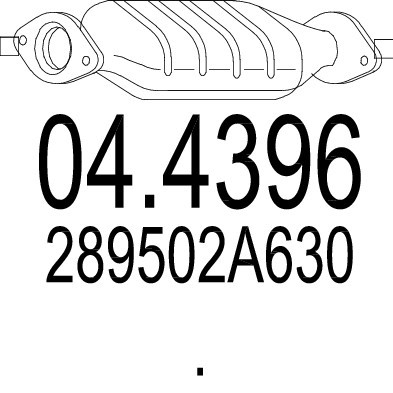 Слика на Катализатор MTS 04.4396