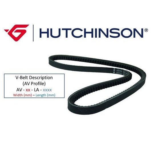 Слика на Клинест ремен HUTCHINSON AV 10 La 1375TK