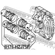 Слика 2 на клип, шепа FEBEST 0176-HZJ75F