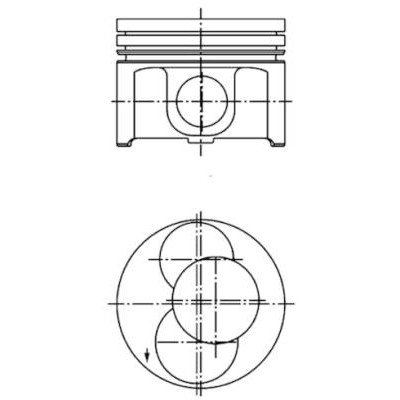 Слика на клип KOLBENSCHMIDT 40093700 за VW Caddy 2 Box (9K9A) 1.9 SDI - 64 коњи дизел