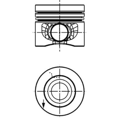 Слика на клип KOLBENSCHMIDT 40558610 за VW Amarok Pickup 2.0 BiTDI - 163 коњи дизел