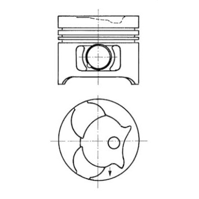 Слика на клип KOLBENSCHMIDT 91372600 за Mercedes T1 BOX (602) 308 D 2.3 - 82 коњи дизел