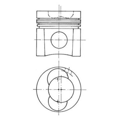 Слика на клип KOLBENSCHMIDT 93137600 за камион MAN M 2000 L 14.163 LC, LLC, LRC, LLRC - 155 коњи дизел