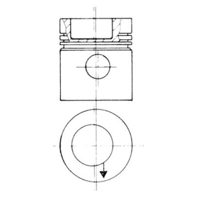 Слика на клип KOLBENSCHMIDT 93831606 за Mercedes T2 Platform (609) 814 DA 4x4 (670.411, 670.412) - 136 коњи дизел