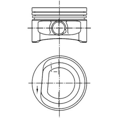 Слика на клип KOLBENSCHMIDT 99452600 за VW Fox (5Z1,5Z3) 1.2 - 55 коњи бензин