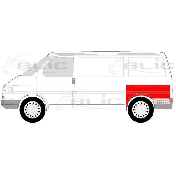 Слика на колесна ниша BLIC 6504-03-9558575P за VW Transporter T4 Box 1.9 D - 60 коњи дизел