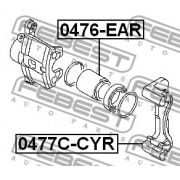 Слика 2 на комплект държачи на спирачния апарат FEBEST 0477C-CYR